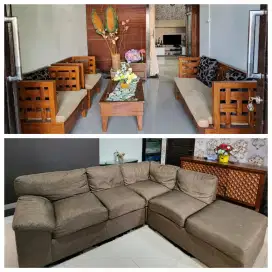 DIJUALL SOFA (INFORMA) dan KURSI SET JATI