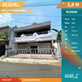 Dijual Rumah Full Furnish Super Strategis di Taman Borobudur Malang