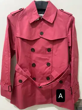Coach F86050 solid short Trench Coat