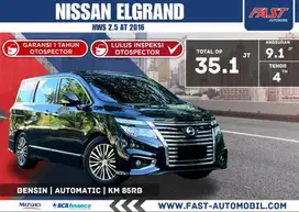 NISSAN ELGRAND HWS 2016 2.5 AT SUNROOF KM.85RB SERVICE RECORD #F3ST