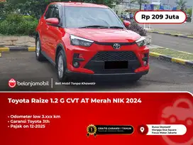 [ LOW KM 3RB ] Toyota Raize 1.2 G CVT AT Merah 2024/2025