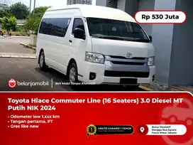 [ LOW 1RB ] Toyota Hiace Commuter 16Seat 3.0 Diesel MT Putih 2024/2025