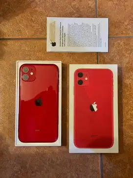 Iphone 11 64 merah garansi ibox