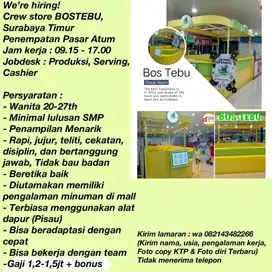 Lowongan kerja stan minuman ps Atom