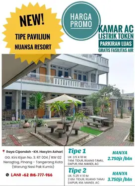 Di Kontrakan Rumah Di Dalam Cluster Nuansa Resort