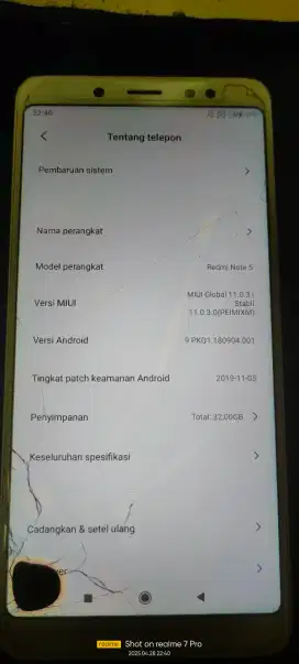 Xiaomi note 5 3/32