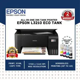 Printer Epson L3210 All in One Print Scan Copy include Tinta Original