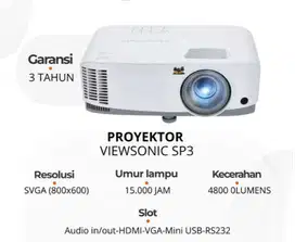 Projector Viewsonic SP3 SVGA 4800 ANSI Lumens