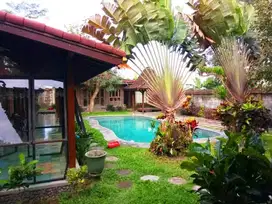 Rumah JogloDijual Etnik Jawa Luas Kolam Renang