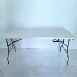 Baru Meja lipat 2 fold table panjang portabel multifungsi 1.5 meter