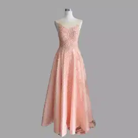 FLORAL PEACH DRESS - NEW