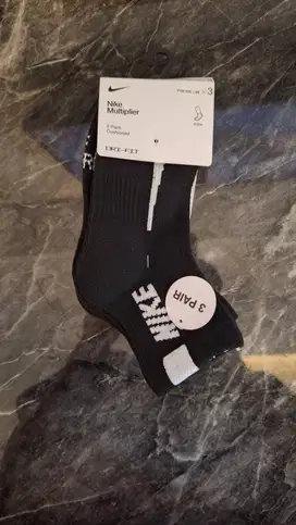 NIKE size XS - kaos kaki NHN Multiplier 3PK Quarter (3 pairs) Original