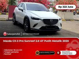 [ LOW KM ] Mazda CX-3 CX3 CX 3 Pro 2.0 Skyactiv G AT Putih 2020/2021