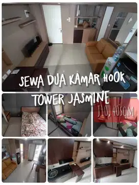 Sewa 2BR Furnished Hook tiap kamar ada jendela apartemen Bassura City