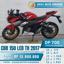 bayar dp setelah terima unit CBR 150 LED TH 2017 syarat ktp dan kk