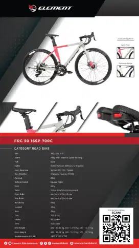 Element 700C RoadBike FRC50 16SP