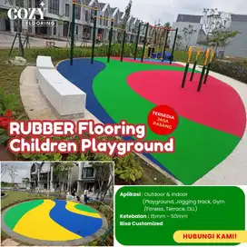 Lantai karet playground RUBBER | lantai cor tempat
