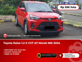 [ LOW KM 3RB ] Toyota Raize 1.2 G CVT AT Merah 2024/2025