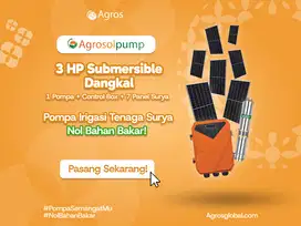 Paket Pompa Air Tenaga Surya - 3 HP AC/DC Submersible Pump Shallow