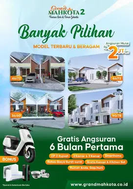Rumah baru siap huni pree 6 bln angsuran bekasi