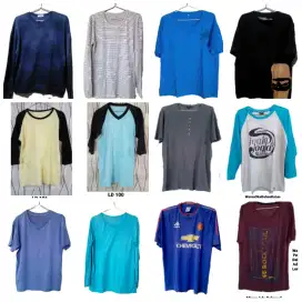 Baju kaos oblong/krah brand import bekas super mulus BagusMurah