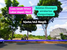Tanah Murah Strategis selatan Terminal Giwangan dekat Lembah Desa
