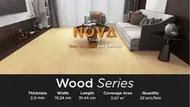 VINYL LANTAI VINYL FLOORING MOTIF KAYU & BATU TEBAL 2MM