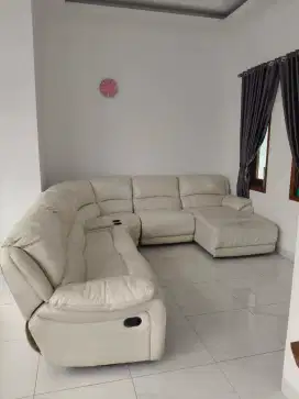 Sofa recliner 1set kulit ORI merk informa