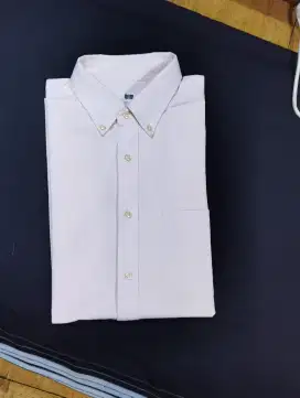 Baju Kemeja Uniqlo Original Ukuran L Light Pink