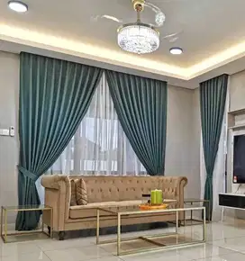 Pembuatan Tirai Gorden Jendela Gordyn Mewah Hordeng Model Terbaru Mura