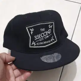 Topi snapback 3nd three second bordir the iconic brand. Second oke