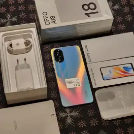 Oppo A18 4/128 GB Blue Garansi Resmi Indonesia Panjang