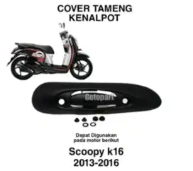 Tameng tutup knalpot Scoopy 2013 - 2016