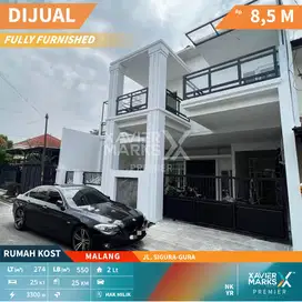 Dijual Rumah Kos Eksklusif Full Furnish Sigura-gura Malang