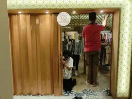 Menjual Pintu Folding Door Geser, Pintu Geser PVC Sekat Interior