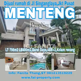 Dijual rumah mewah di Jl Sindanglaya,Menteng,JakPus LT 798m2 LB 400m2,