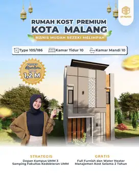 RUMAH KOS 10 KT & 10 KM DEPAN KAMPUS UMM DAN DEKAT UB