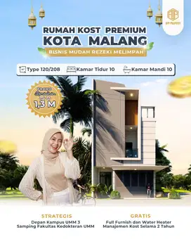 Jual Kos Malang Eksklusive 10 Kamar Depan Kampus UMM 3