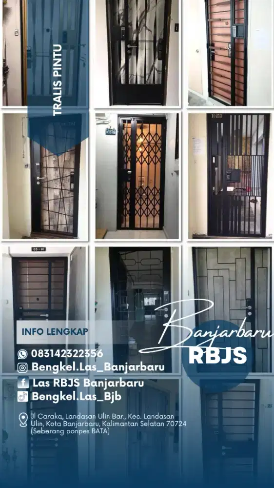 TRALIS PINTU MODERN DAN ELEGAN