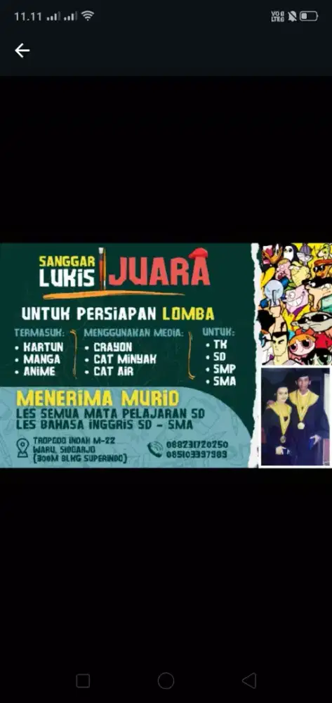SANGGAR LUKIS JUARA