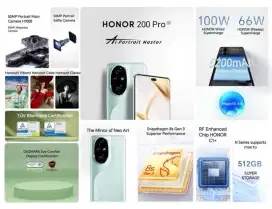 HONOR 200 PRO 12/512GB , HP Flaghship harga asik
