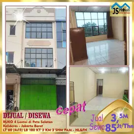 DIJUAL RUKO 4 Lantai di Peta Selatan Kalideres Jakarta Barat - HL&FN