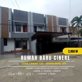 DICUAL RUMAH BARU MODERN TROPIS DI CINERE LINGKUNGAN ASRI DAN NYAMAN