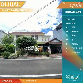 Dijual Murah Rumah Induk & Rumah Kos Full Penghuni Di Borobudur Malang