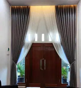 Melayani Gorden Blackout Sekat Klinik Hordeng Pintu Gordyn Vitrase
