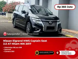 [ SUNROOF ] Nissan Elgrand HWS Captain Seat 2.5 AT Hitam 2017/2018