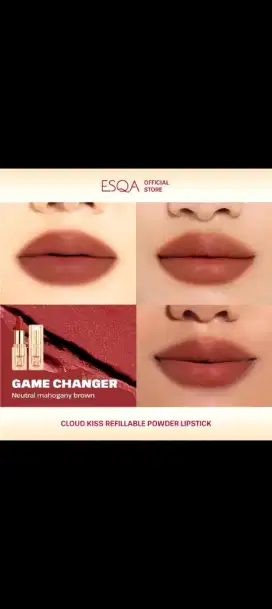 Esqa Cloud kiss dan lip gloss jakarta lipstick New