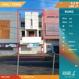 Dijual Ruko 2 Lantai di A Yani Blimbing Malang Siap Pakai