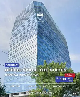 Disewa Office Space The Suites PIK Uk 267m² kondisi Rapi at Jakut