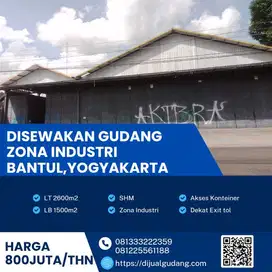Disewakan gudang terbaik lokasi Bantul  yogyakarta luas 2600m BU!